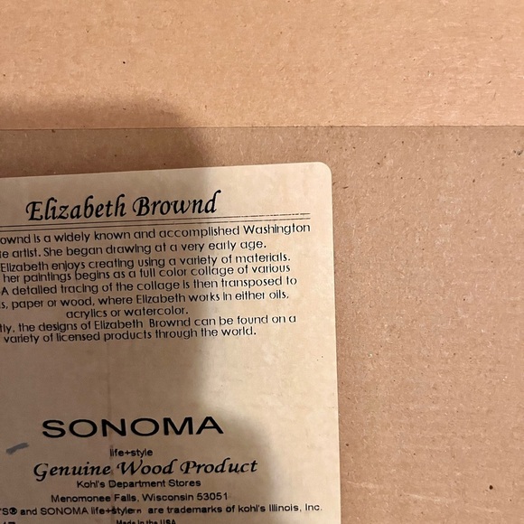 Framed Burgandy Tulip Art Print Brown Engraved Frame Artist is Elizabeth Brownd - Picture 9 of 11